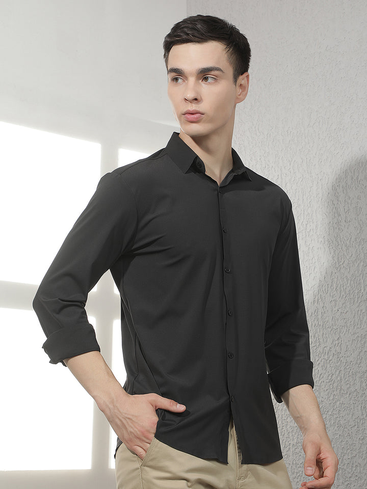 Chic Jet Black Shirt
