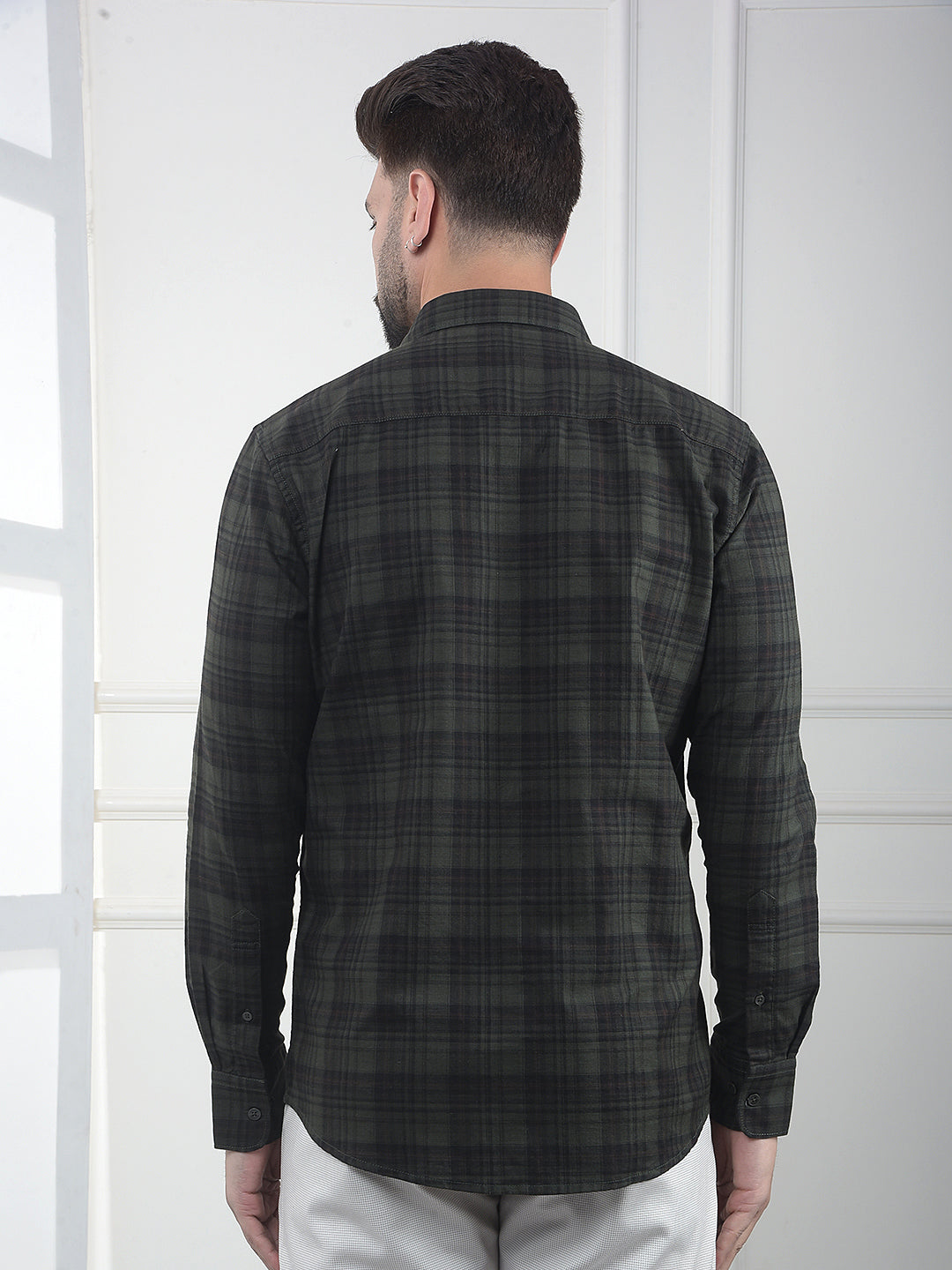 Apex Hunter Green Checked 100% Cotton Shirt