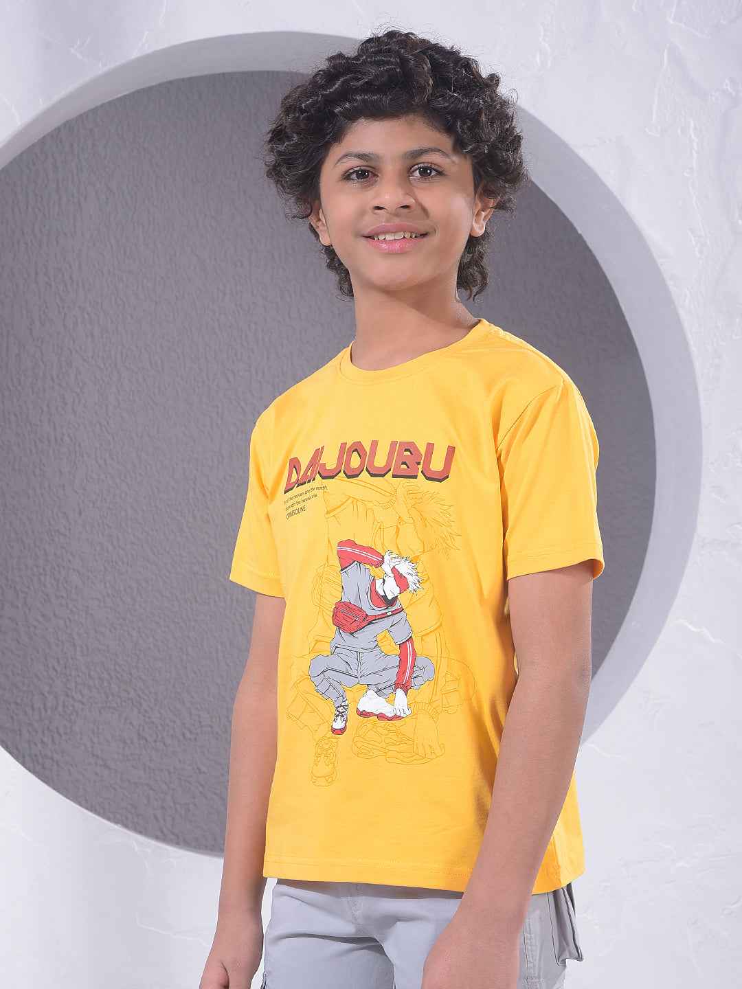Yellow Graphic Print T-Shirt