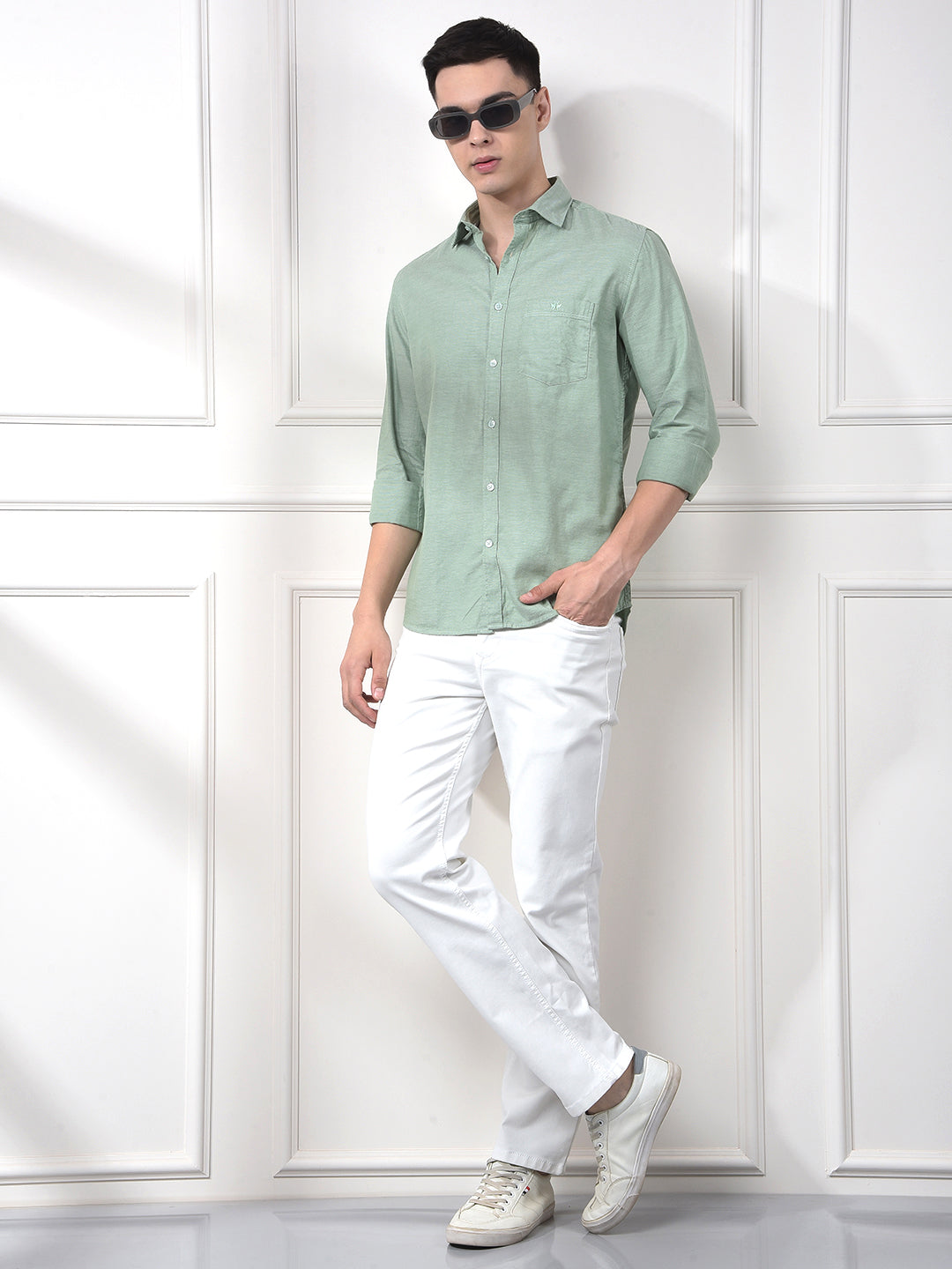 Green 100% Cotton Shirt
