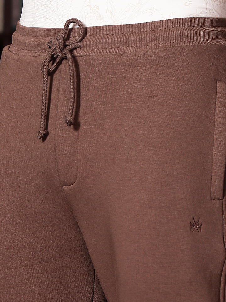 Structured Cinnamon Brown Trackpants
