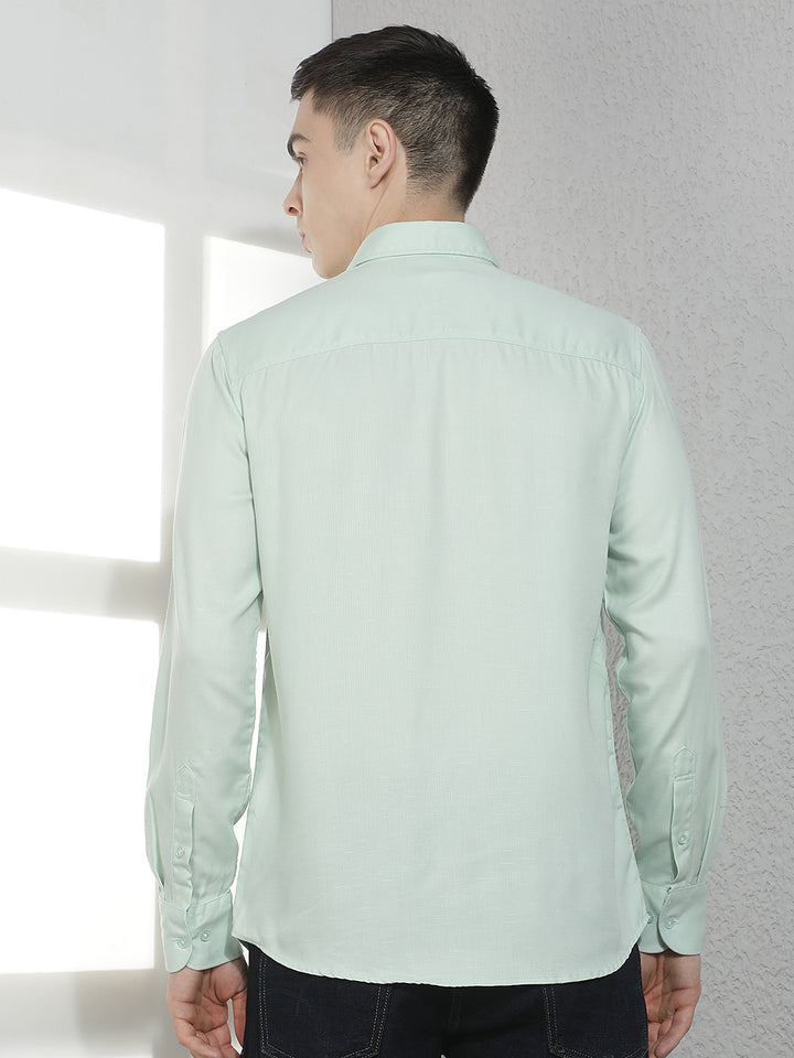 Smart Mint Green Casual Shirt