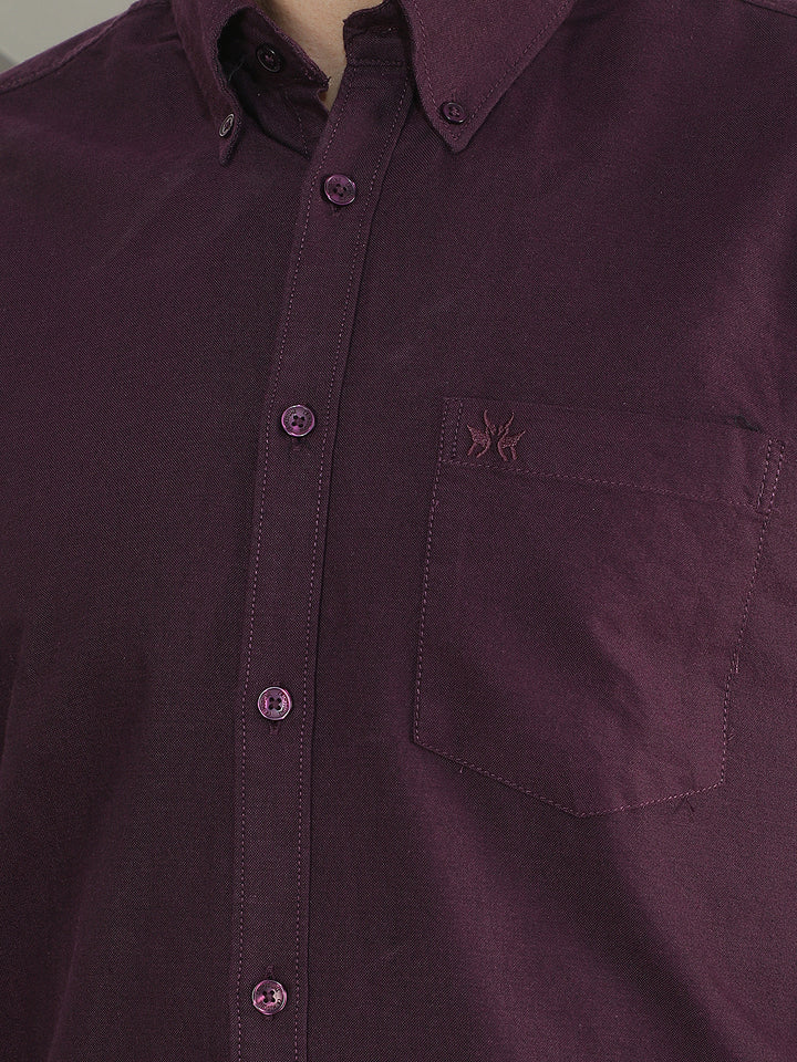 Wine 100% Cotton Shirt