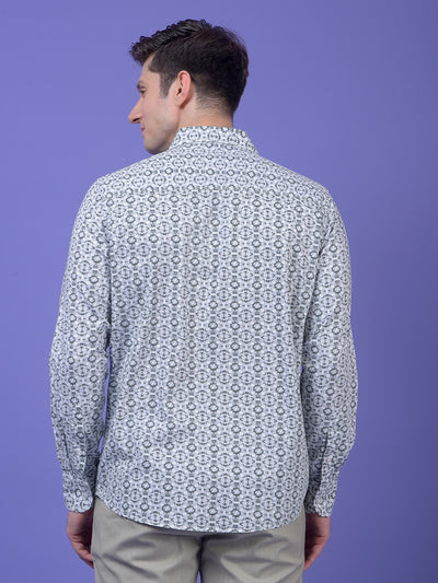 Grey Printed Shirt