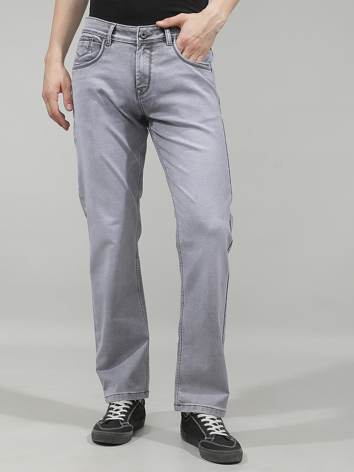 Classic Pewter Grey Straight Jeans