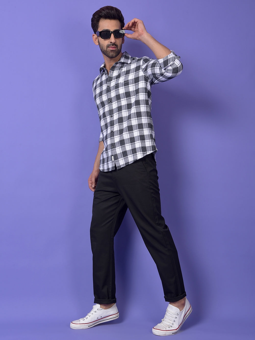 Black Checked Shirt