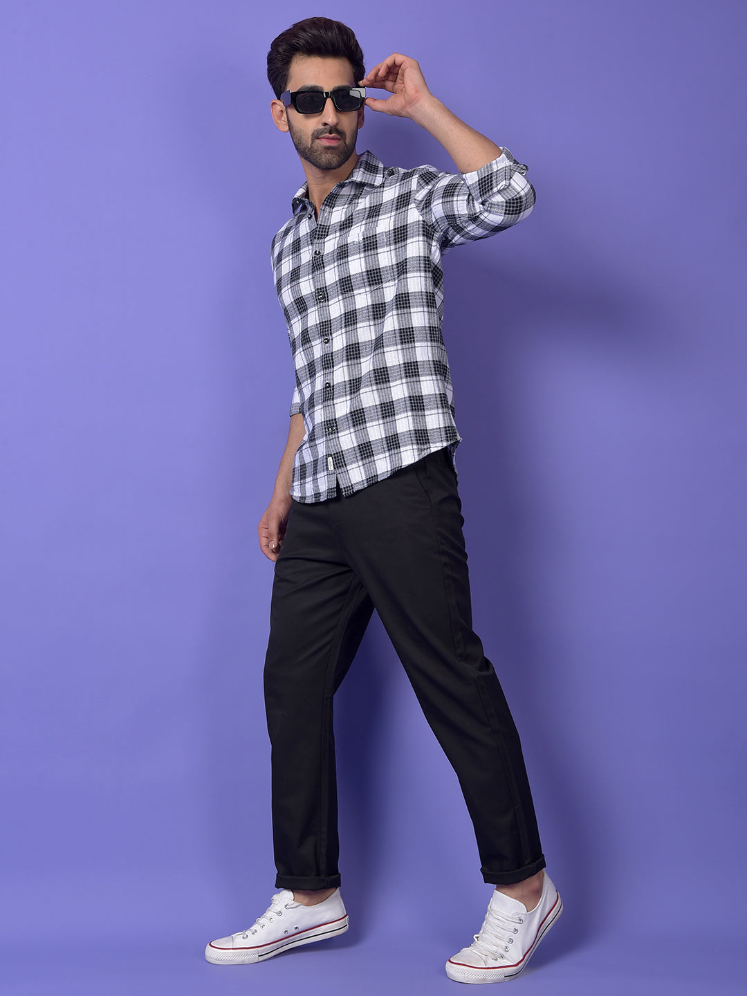 Black Checked Shirt