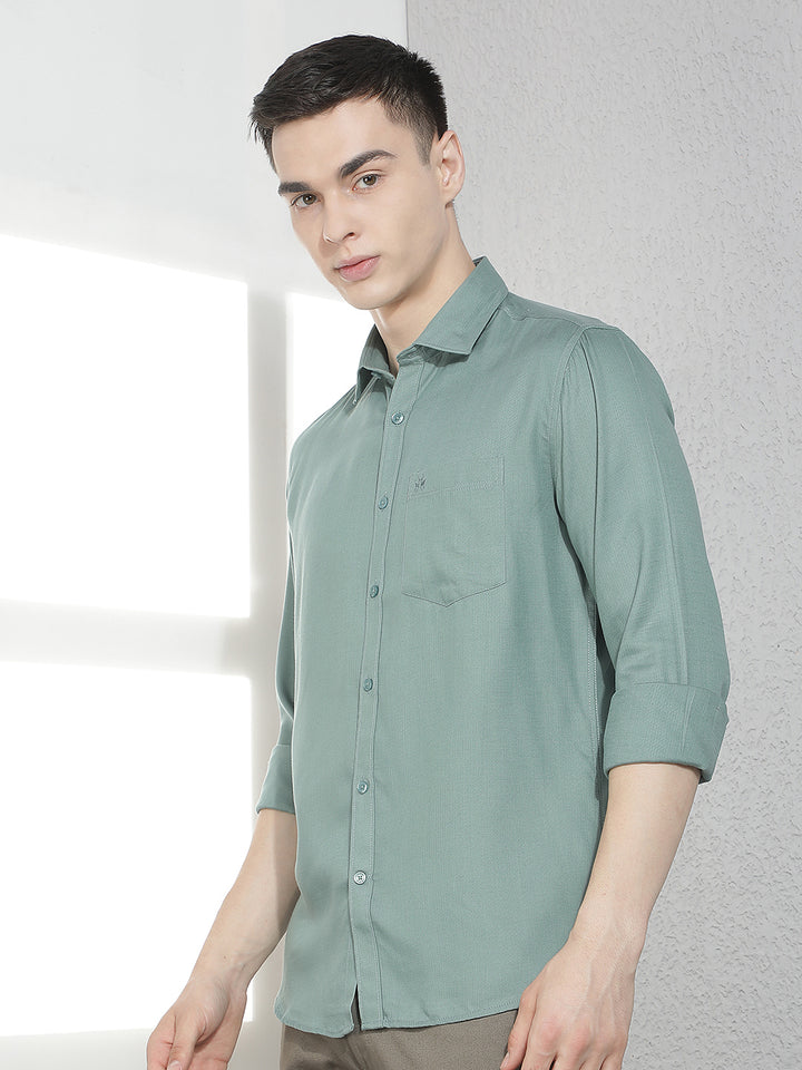 Urban Emerald Green Casual Shirt