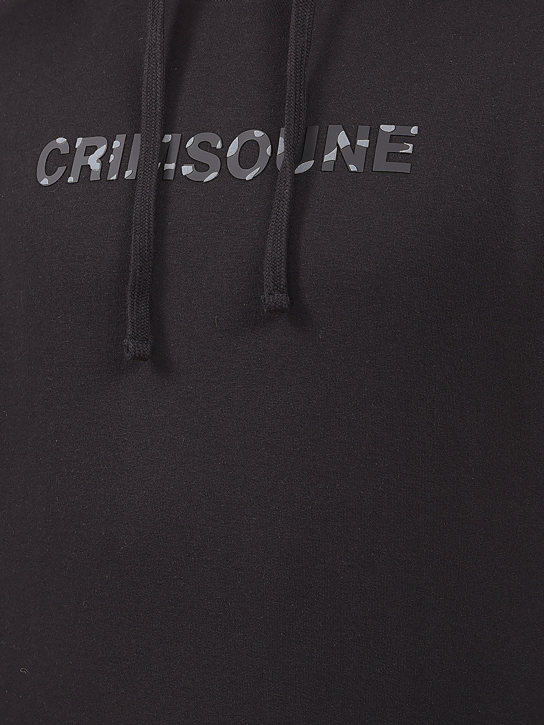 Black Embellished Hooded Neck Sweatshirt