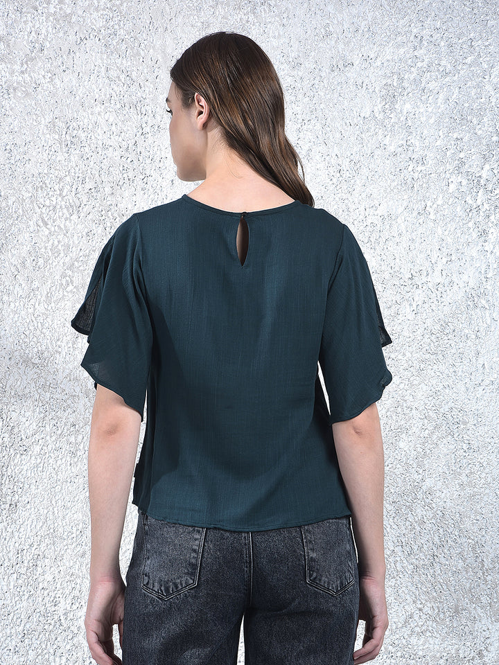 Relaxed Dark Teal Top