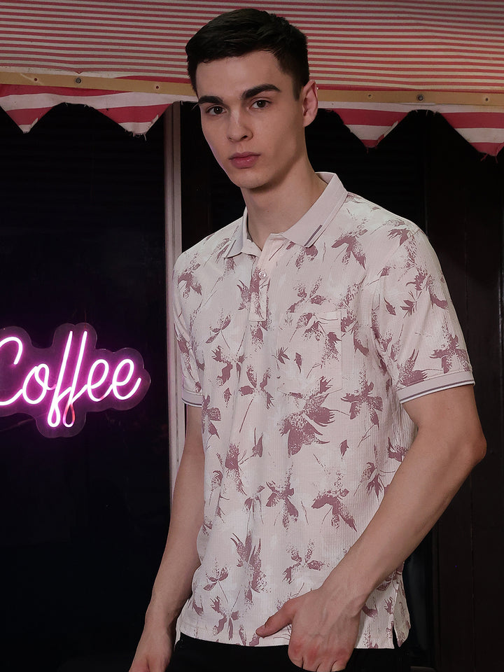Pink Floral Print T-Shirt