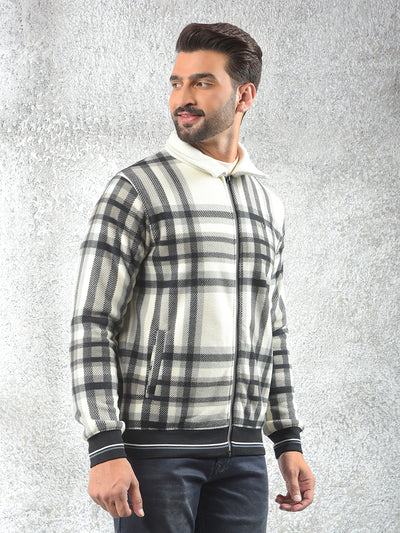 Easy Fit Cream Checked Shacket