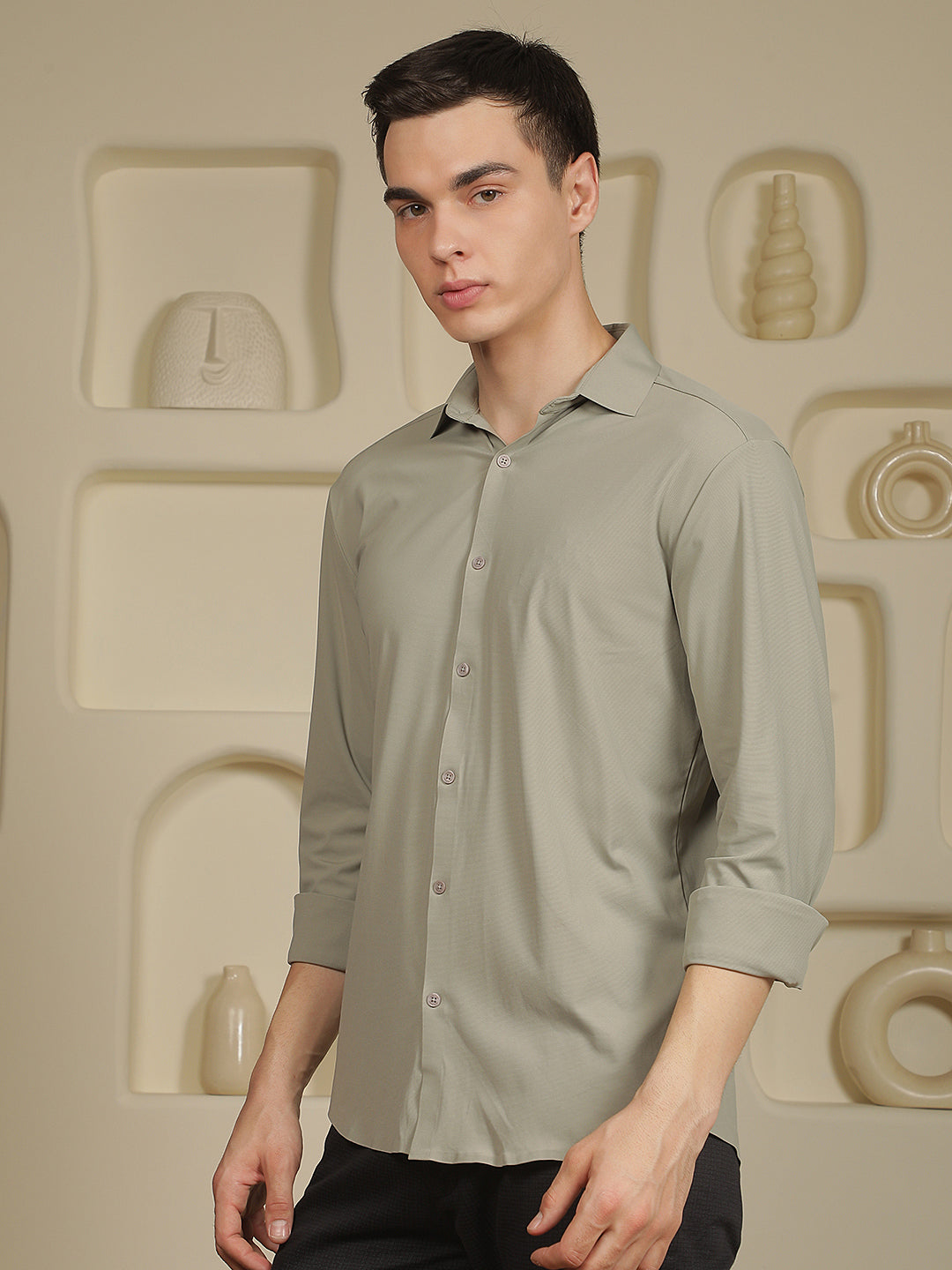 Relaxed Sage Green Shirt