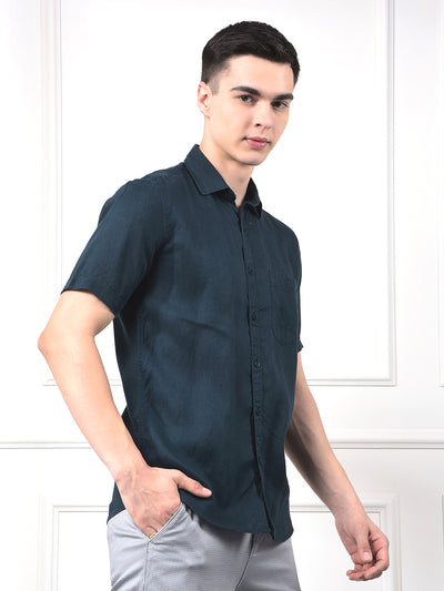 Sky Blue Premium Linen Comfort Shirt