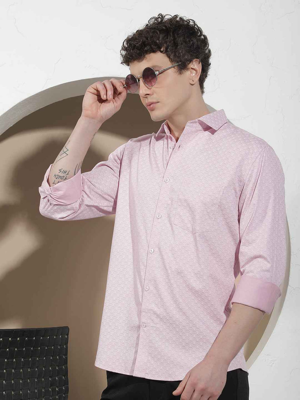 Pink Printed Shirt