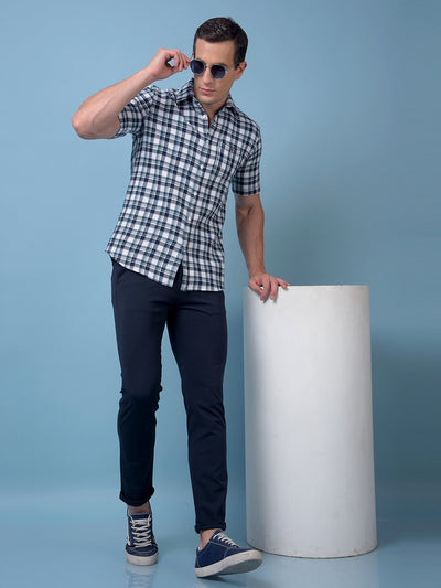 Green Checked 100% Cotton Shirt