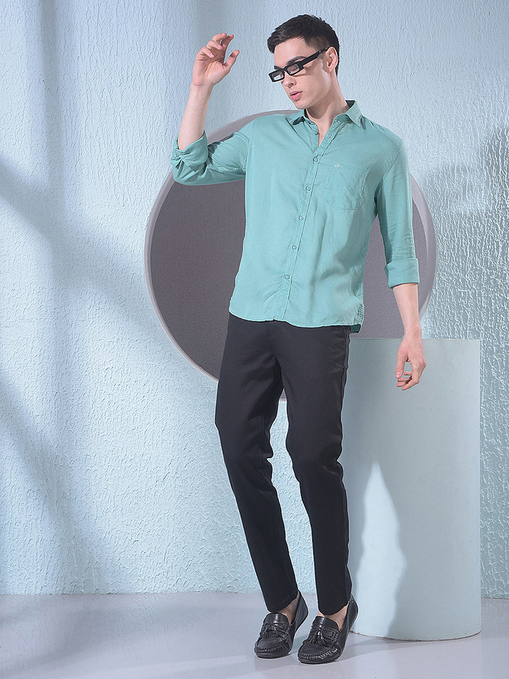 Sage Green Breathable Linen Shirt