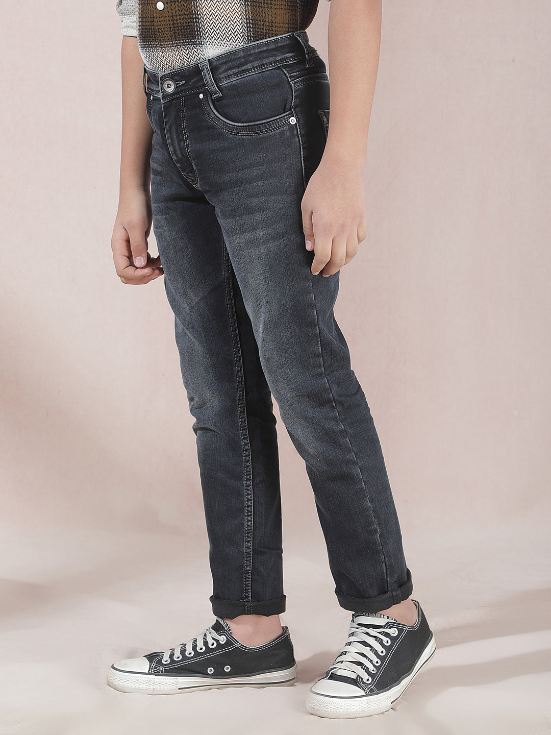 Classy Slim Dark Wash Black Jeans