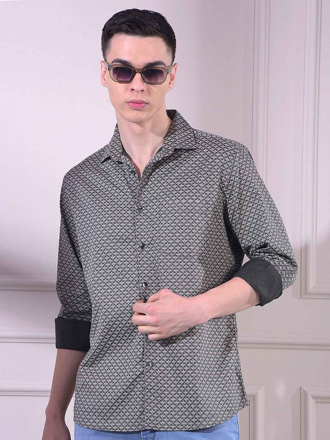 Black Printed Shirt