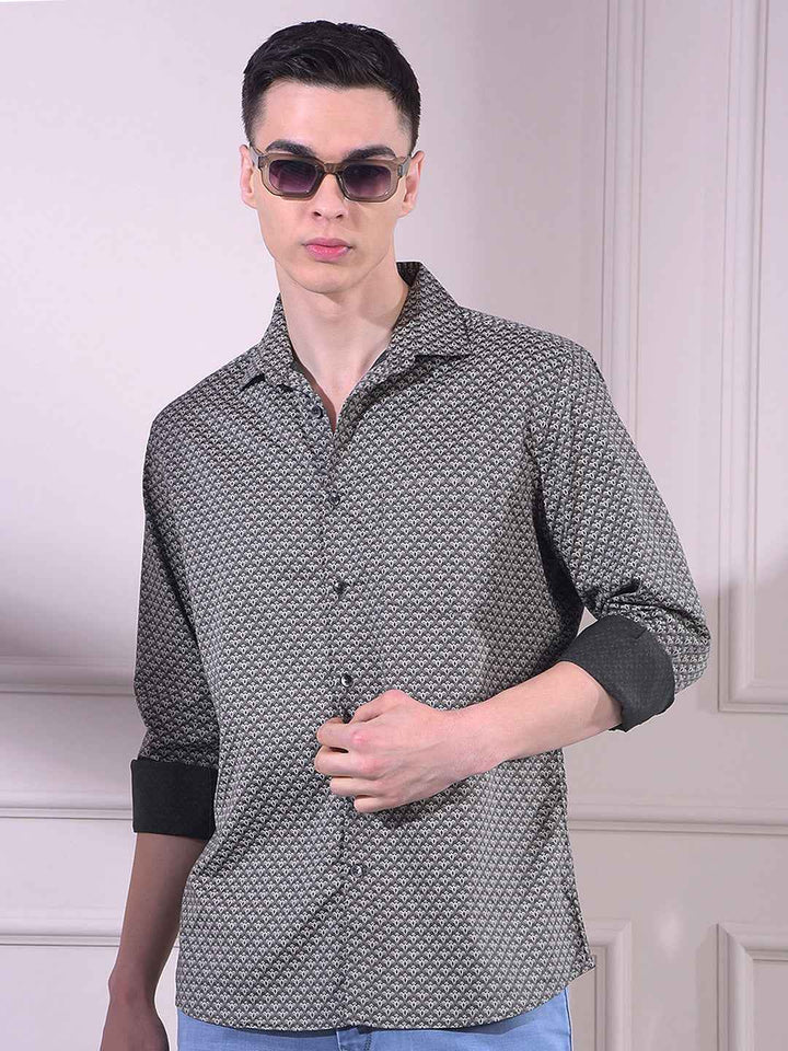 Black Printed Shirt