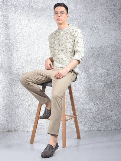 Green Floral Print Kurta