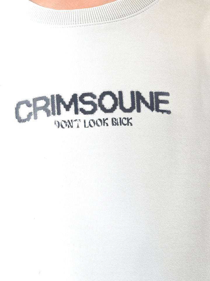 Multi-Color Typographic Print Sweatshirt