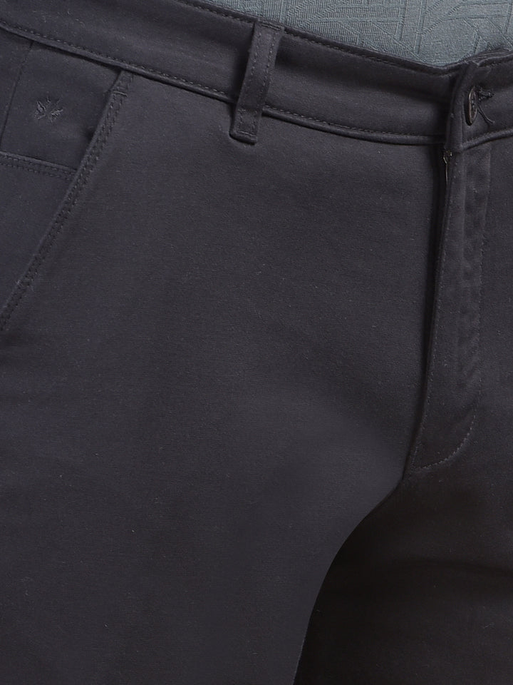 Dapper Black Straight Trousers