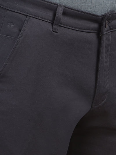 Dapper Black Straight Trousers