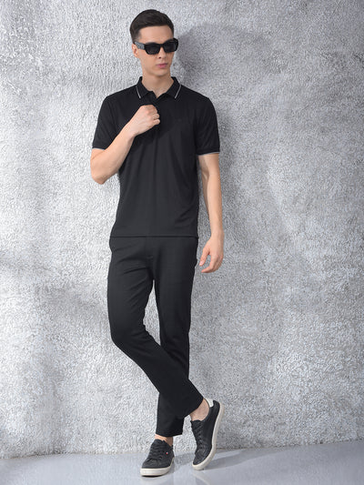 Swanky Black Polo Neck T-Shirt