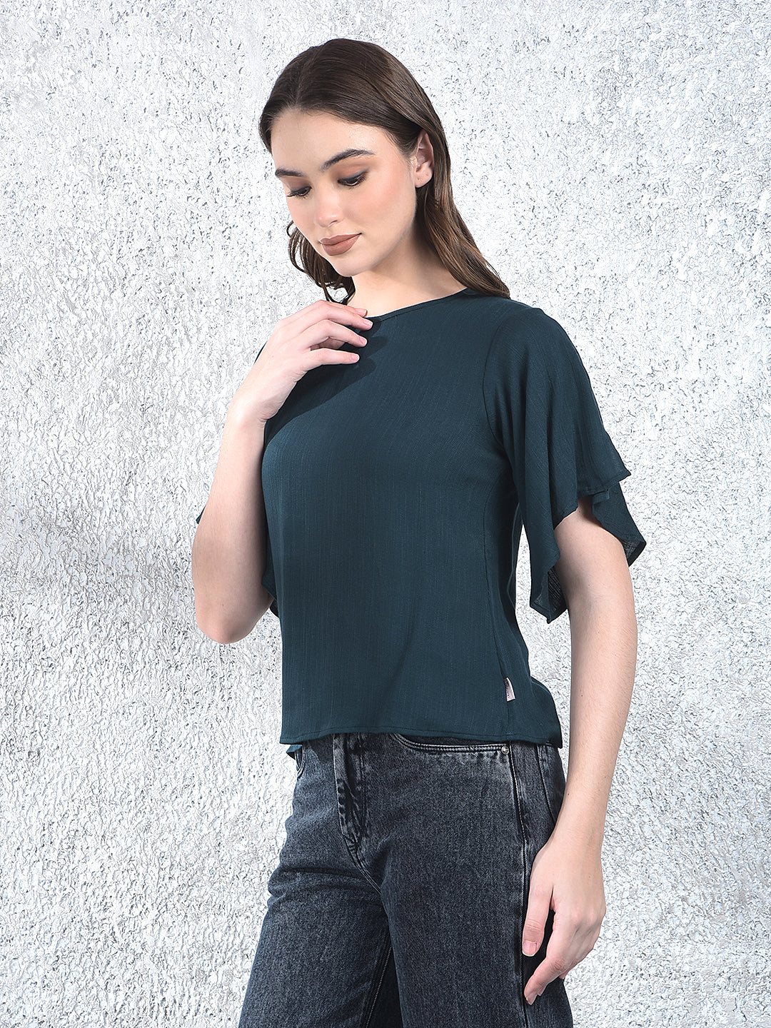 Relaxed Dark Teal Top