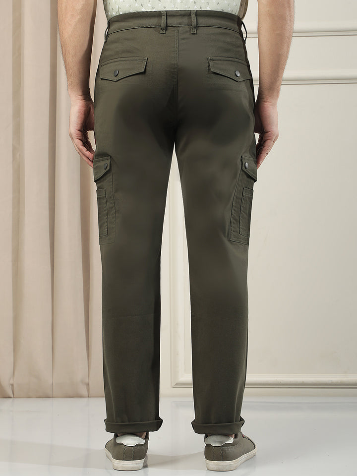 Relaxed Alpine Green Cargo Trousers