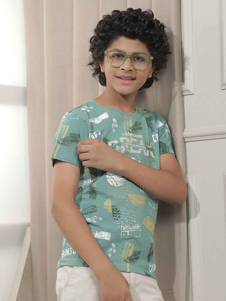 Green Graphic Printed T-Shirt