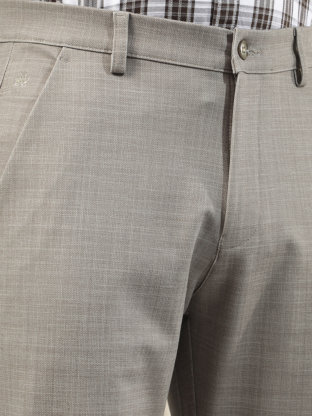 Khaki Everyday Wear Knitted Trousers