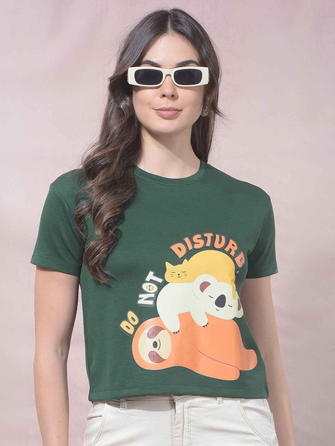 Green Graphic Print T-Shirt