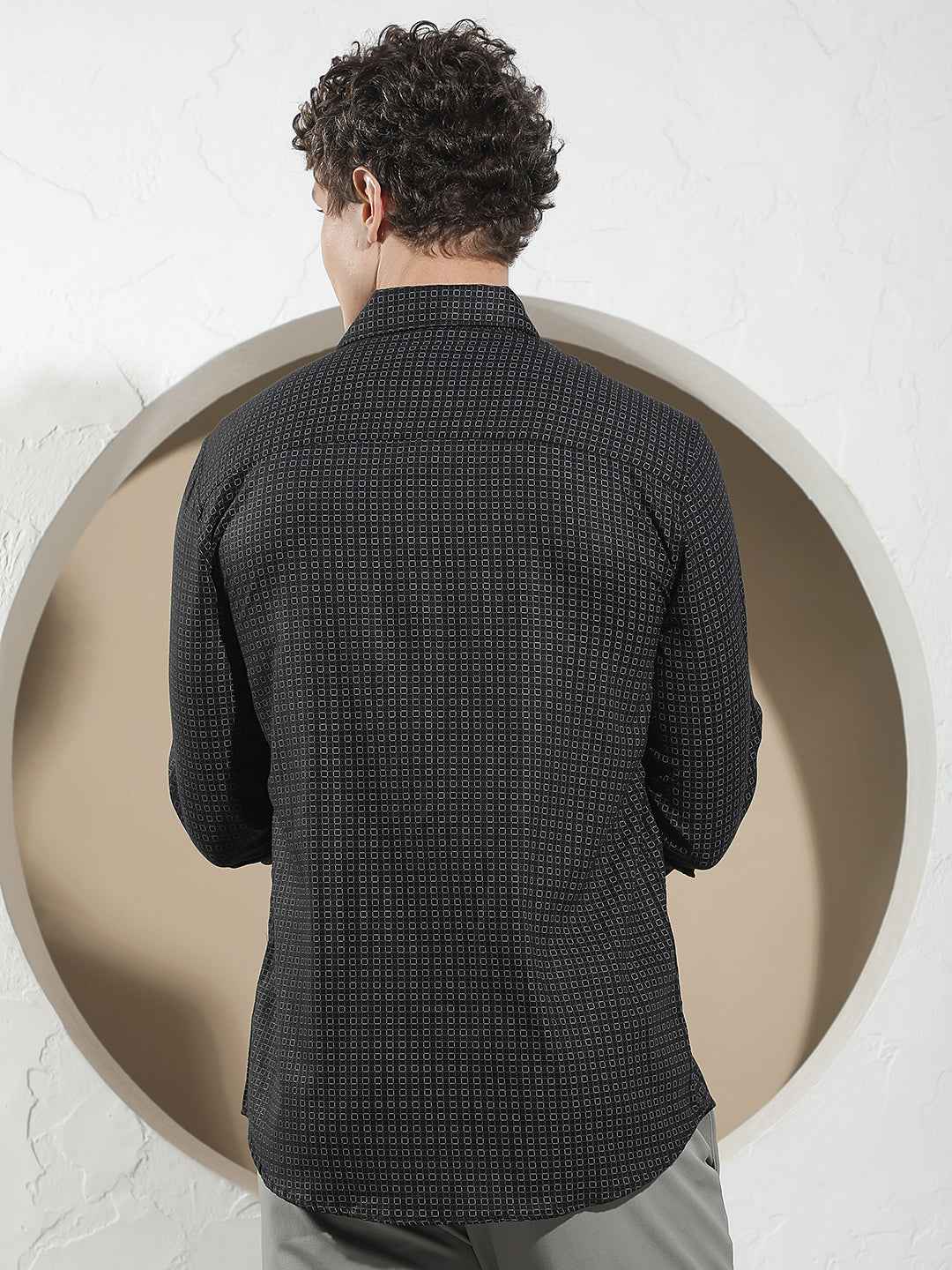 Trendy Black Printed Shirt