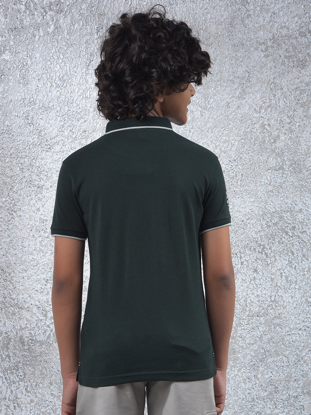Noble Era Green Polo Neck T-Shirt