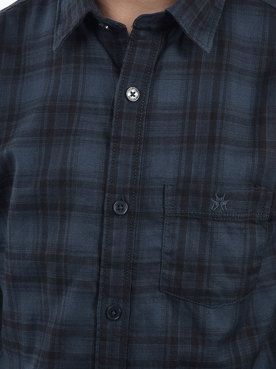 Green Checked 100% Cotton Shirt