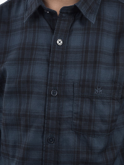 Green Checked 100% Cotton Shirt