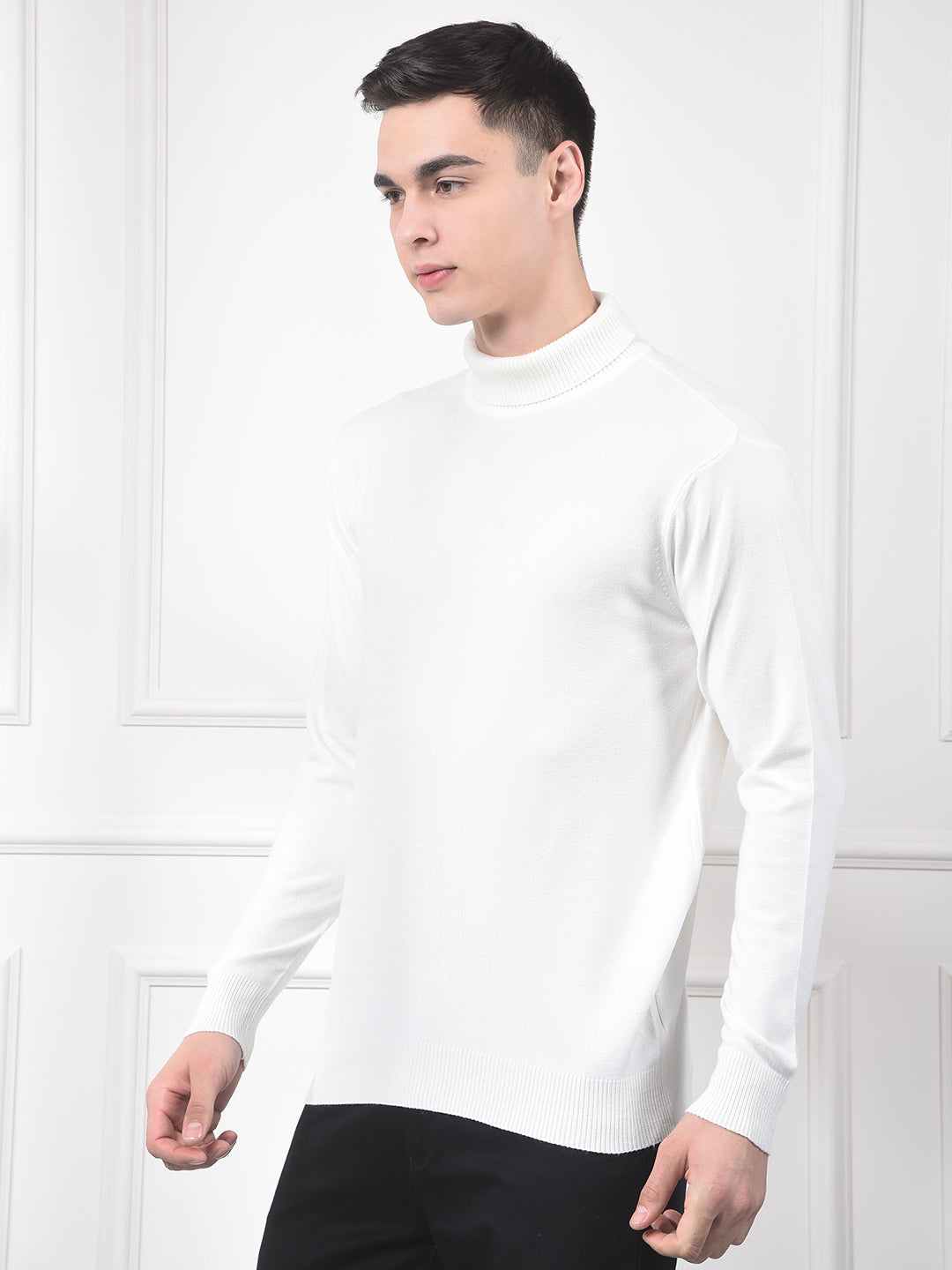 White Turtle Neck Sweater