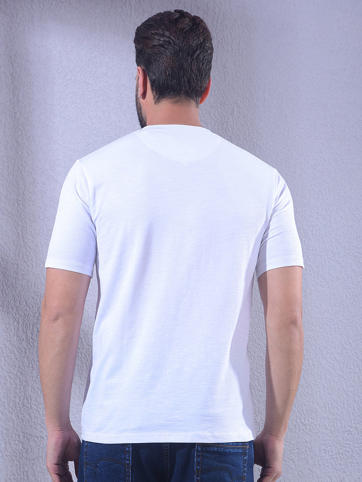 White Typographic T-Shirt