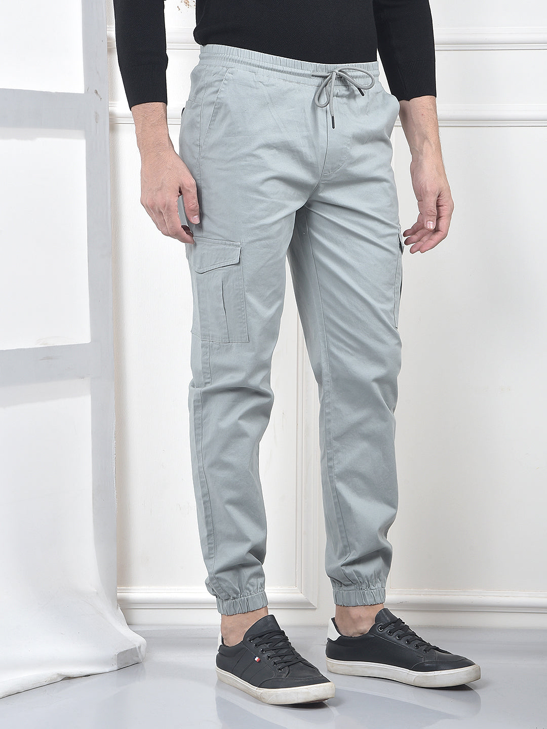Radiant Grey Cargo Joggers
