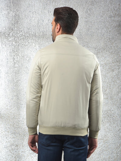 Flexible Beige Puffer Jacket