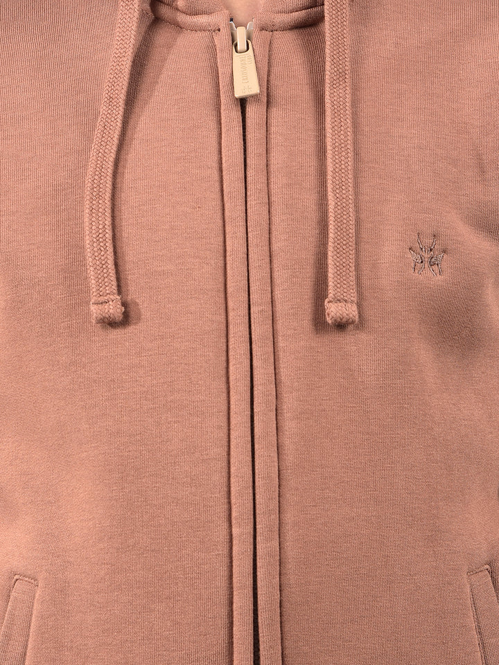 Brown Hooded Neck Sweatshirt