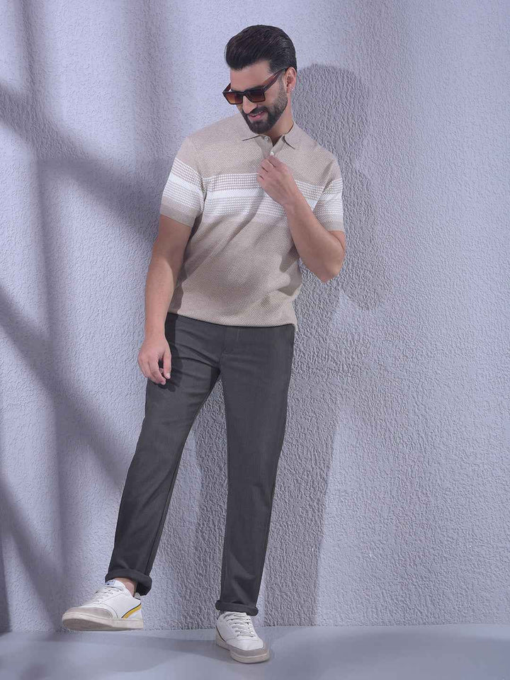 Brown Checked Trousers