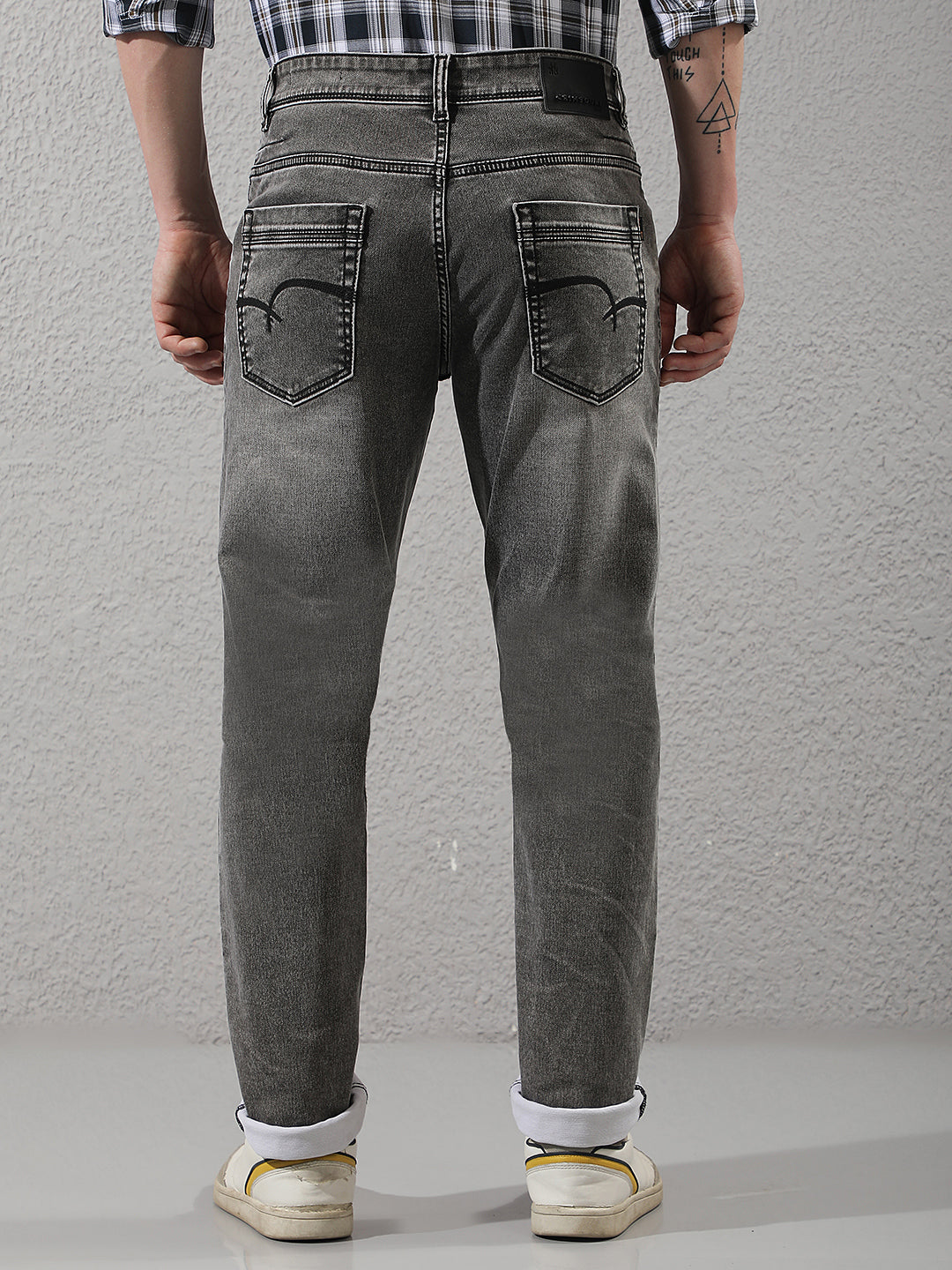 Chic Heather Grey Cotton Jeans
