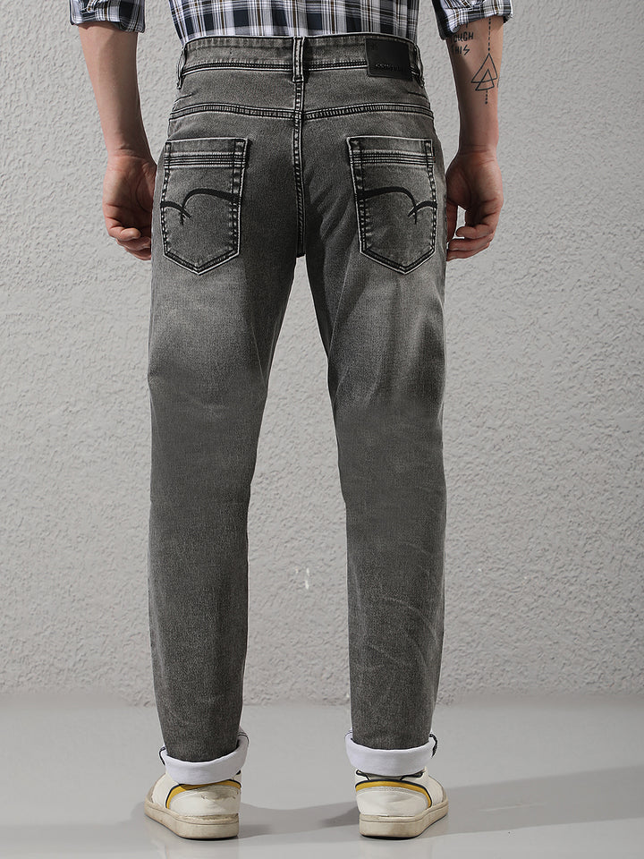 Chic Heather Grey Cotton Jeans