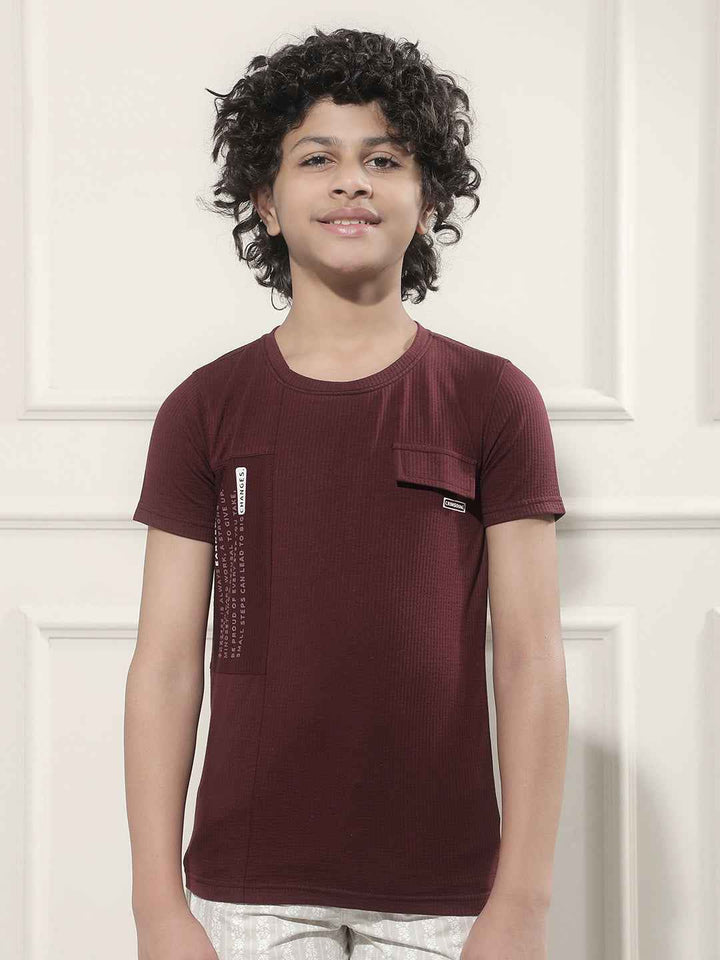 Wine Typographic Print T-Shirt
