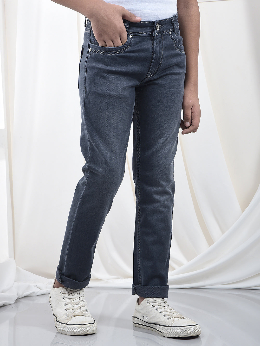  Lush Slim Fit Navy Blue Jeans