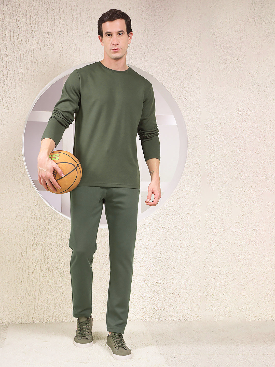 Olive Cotton Trackpants