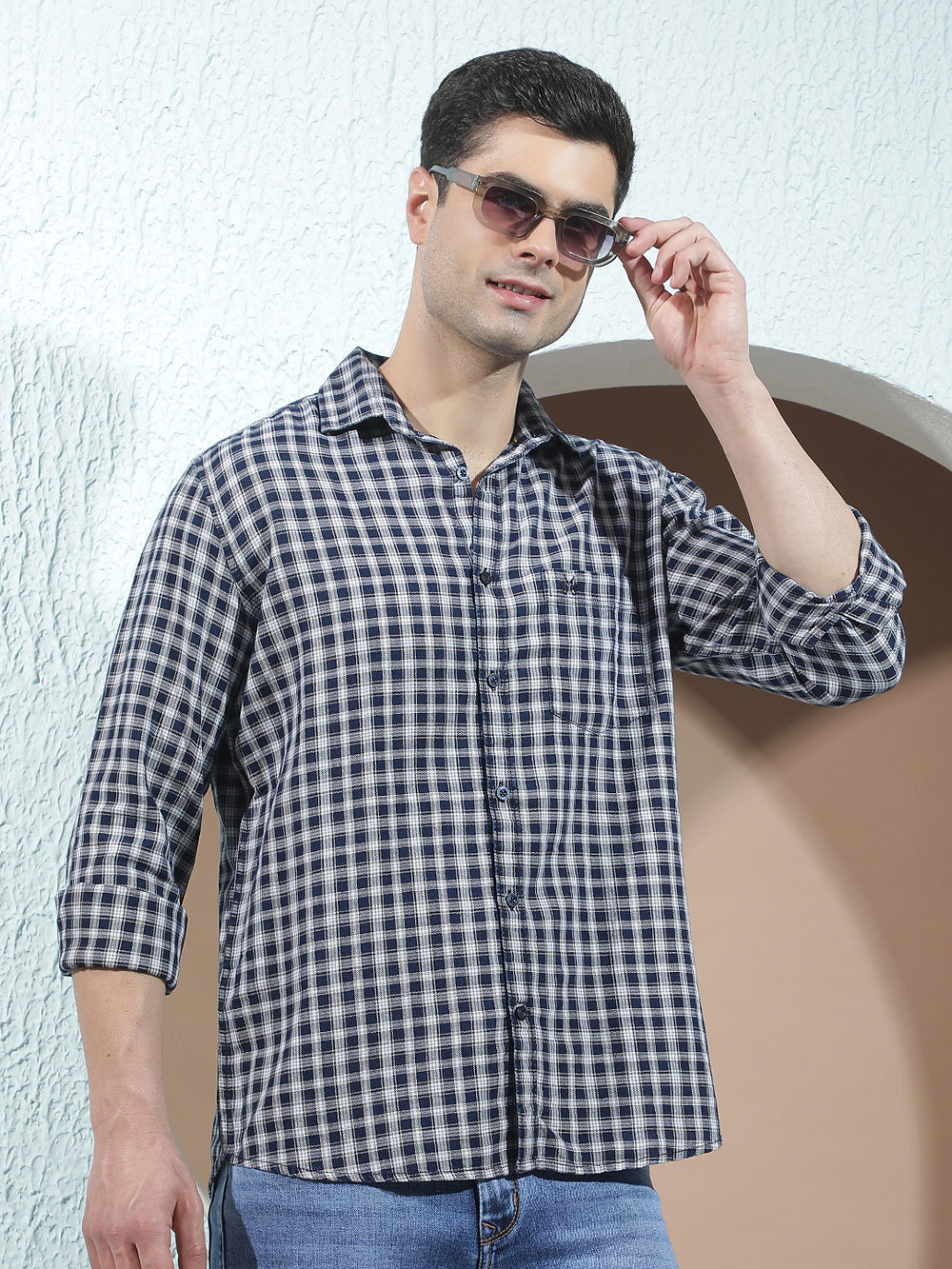 Fawn 100% Cotton Checked Shirt